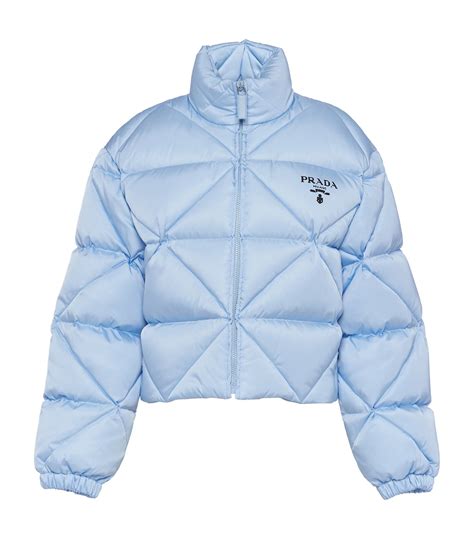 prada silver puffer jacket|prada puffer jacket farfetch.